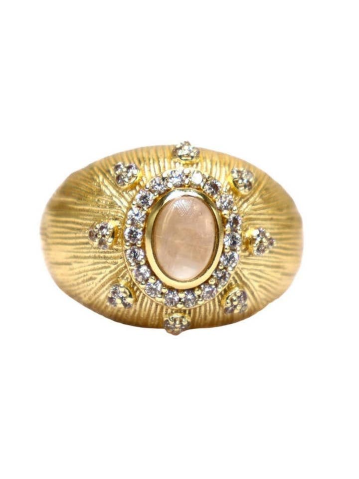 CYCLAMEN-RING ROSENQUARZ für den Großhandel von DIAPERIS