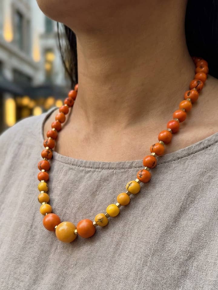 Liz Acai Necklace for wholesale by Pretty Pink Eco-Jewellery