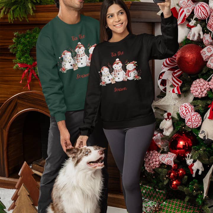 “’Tis the Season” Snögubbe Tröja – Mysig Unisex Jultröja för wholesale av Happythings76