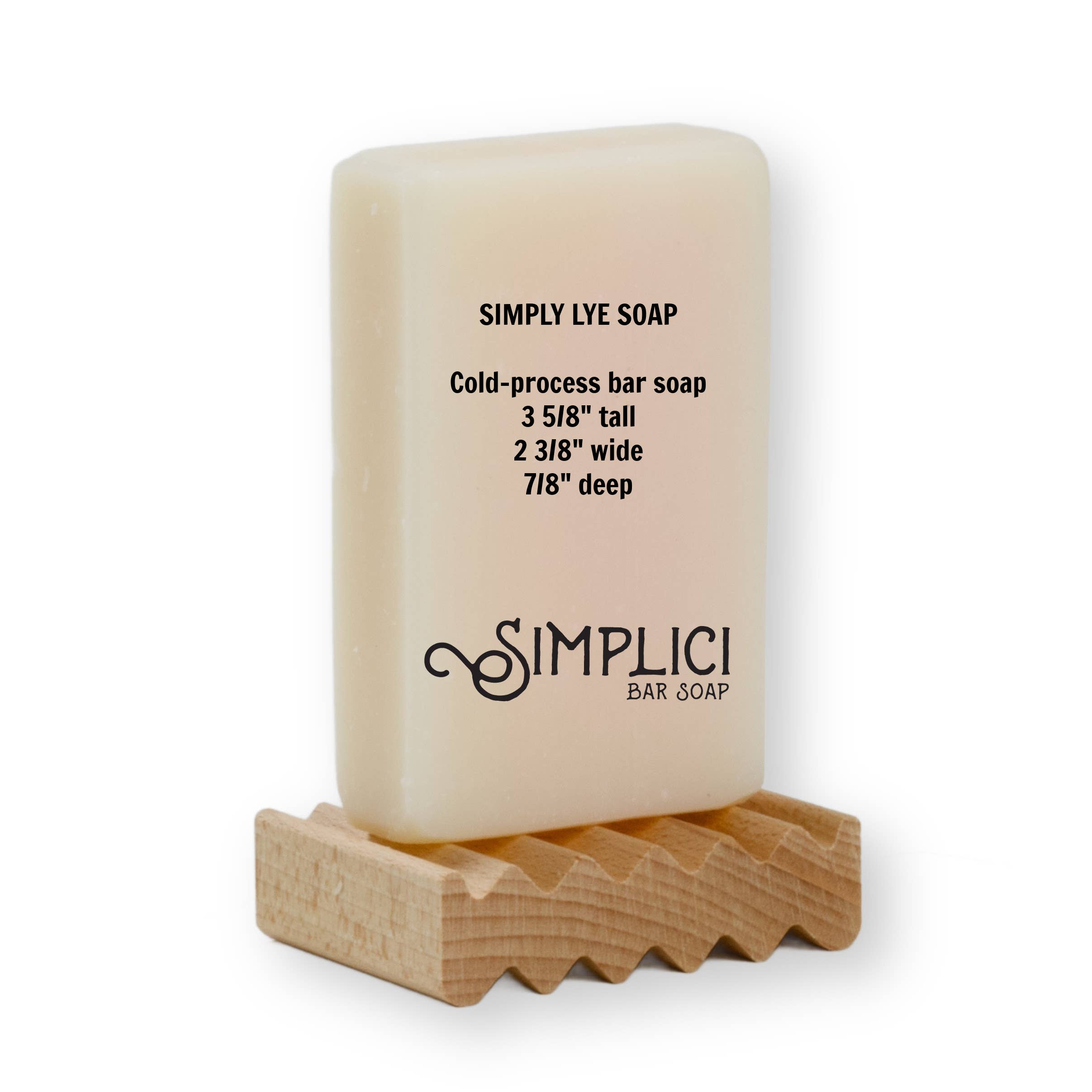 Simplici Soap Factory - Wholesale Bar Soap - SIMPLICI Simply Lye Soap, Natural Unscented Bar 3