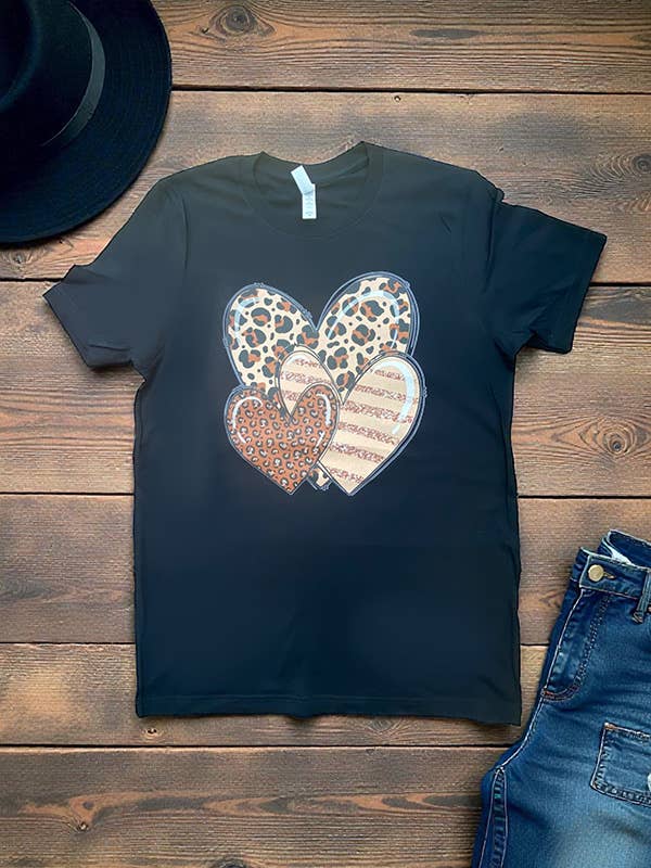 BC DTF LEO HEARTS TEES, TSHIRTS, T-SHIRTS for wholesale by L&B Life