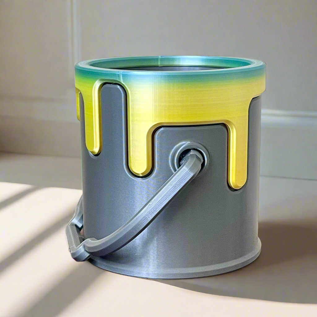 Genetic Designs - Wholesale Plant Pot - Color Spill Paint Can Planter3