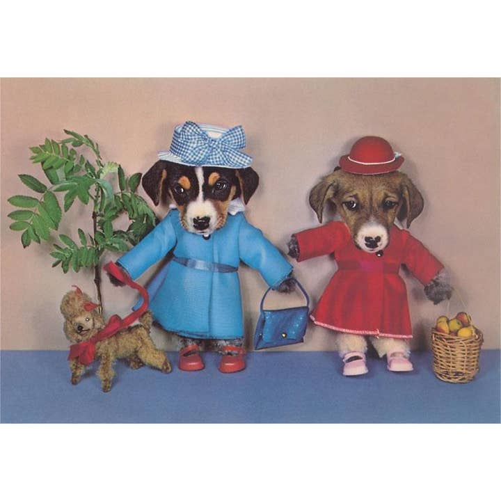 Sticker DG-228 Dogs out Walking for wholesale by Found Image Press