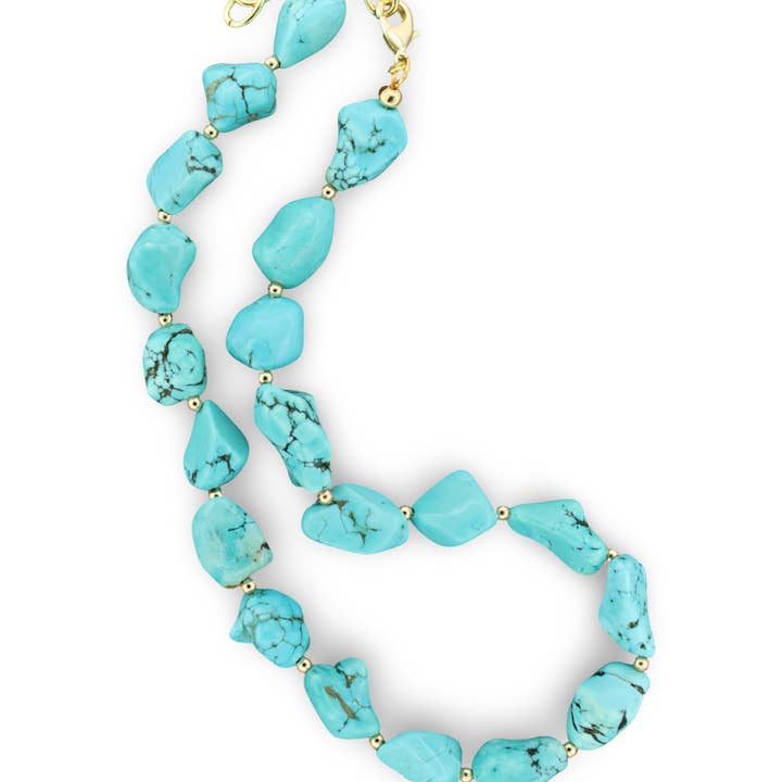 Turquoise Coast Necklace, 16” for wholesale by Traci's Beads