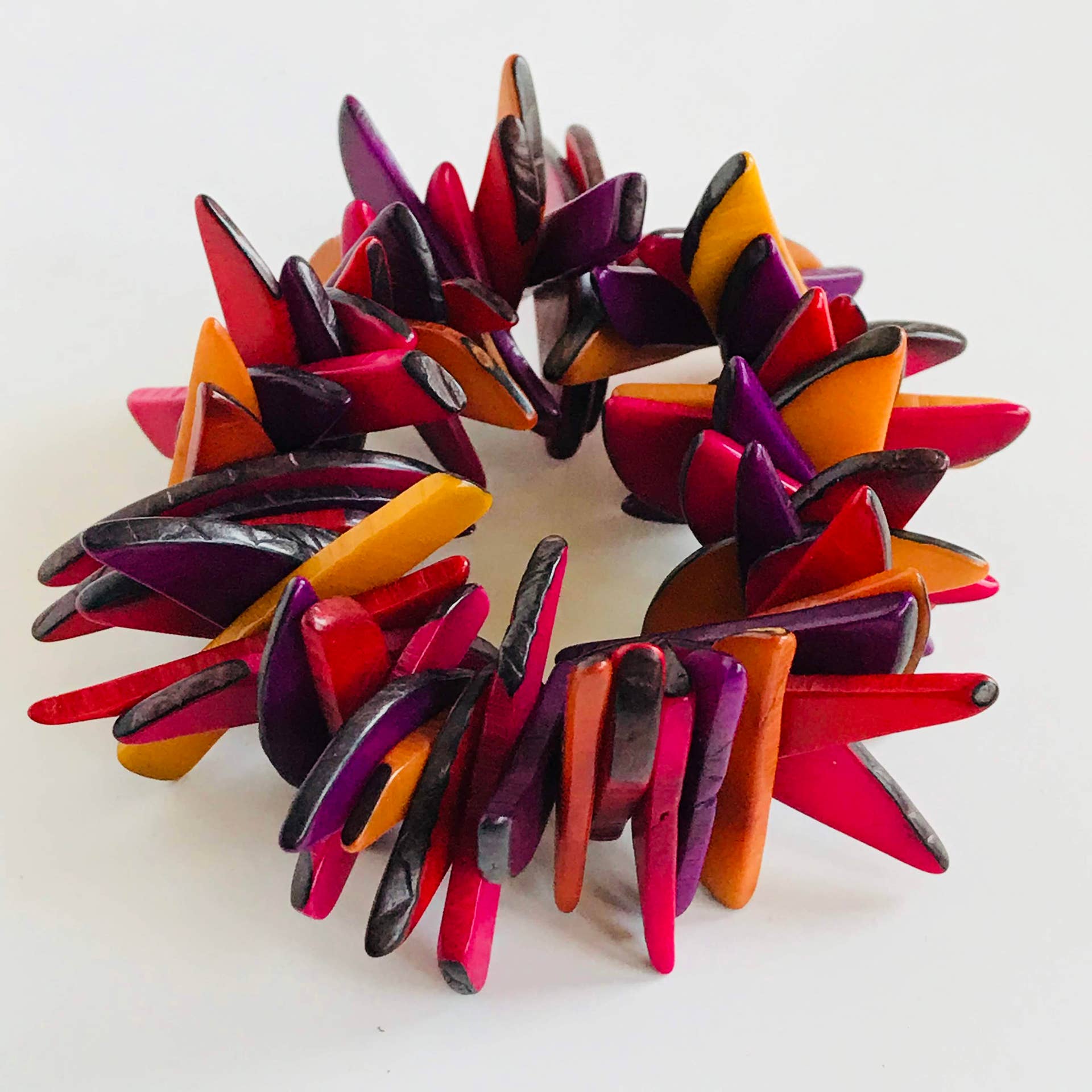 Belart Fair Trade - Wholesale Beaded Bracelet - Tagua Fragment Orilla Statement Bracelet3