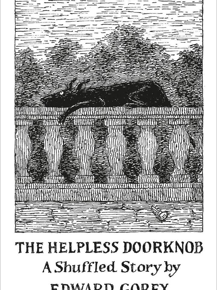 The Helpless Doorknob: A Shuffled Story by Edward Gorey for wholesale by Pomegranate