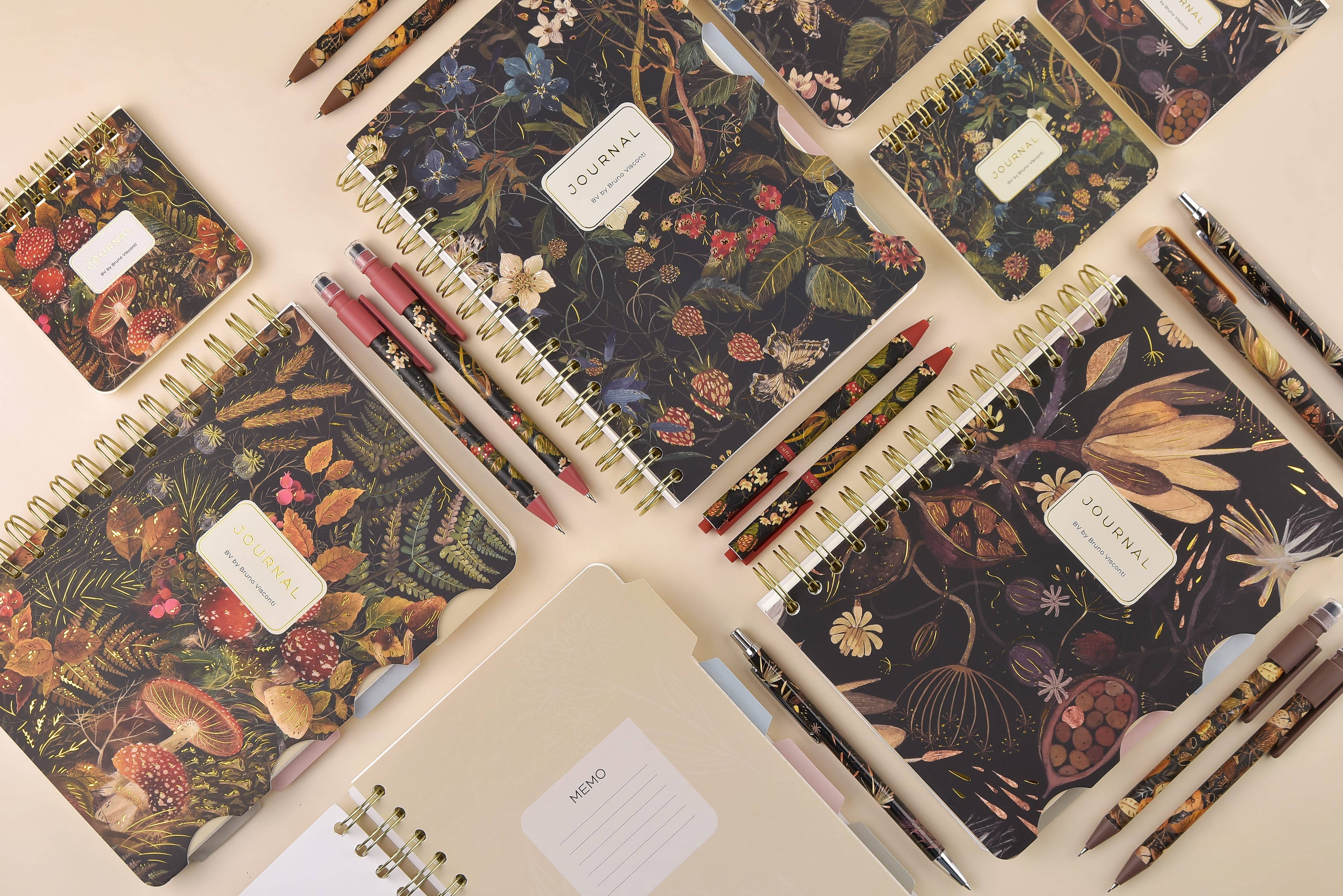 BV by Bruno Visconti - Wholesale Journal/Diary - Art Journal   - Forest Flowers2