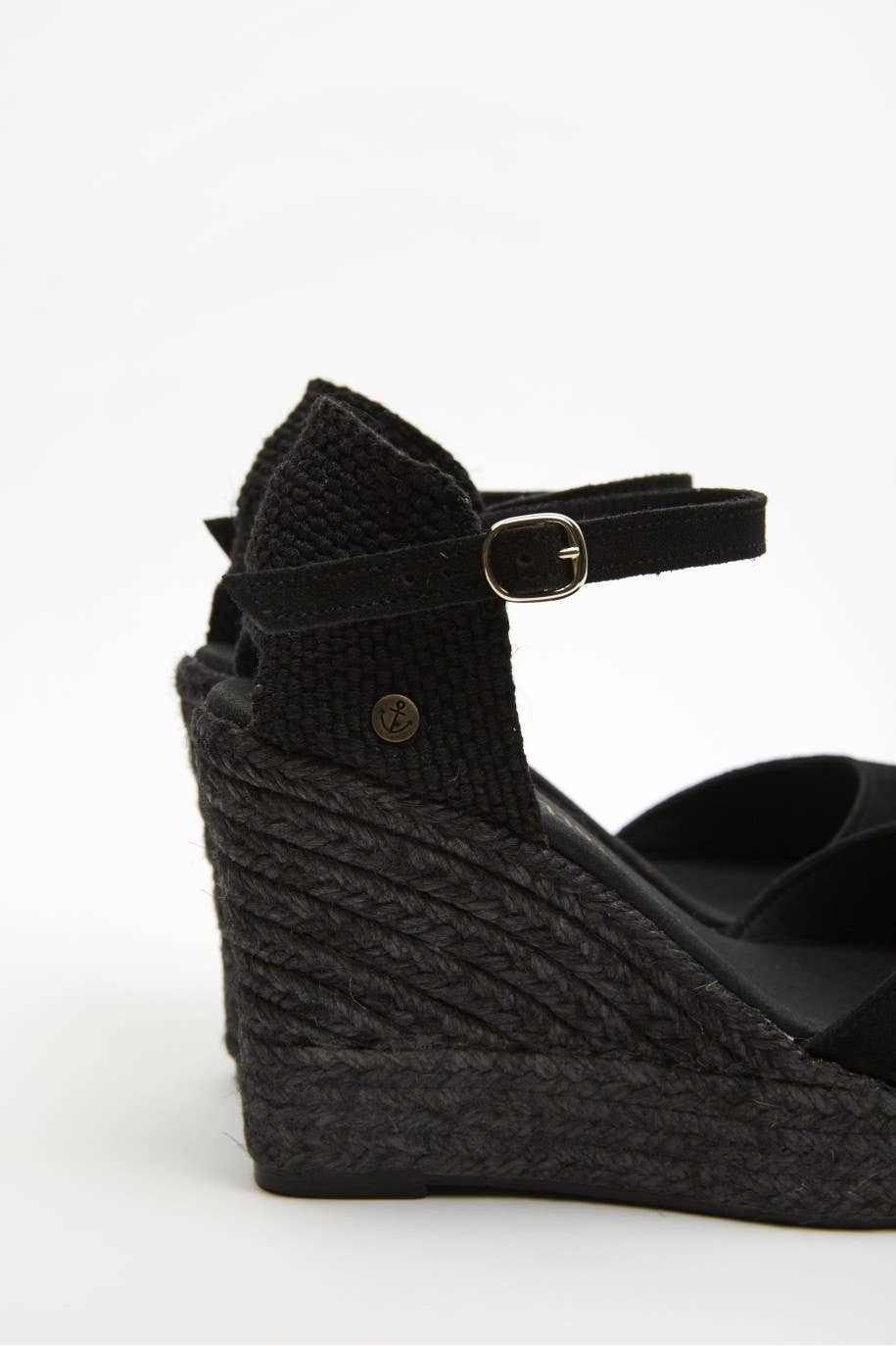 La Valeta Espadrilles-Ibera Factory Shoes slu - Wholesale Lifestyle Sneakers - Women's - Charlene Peep Toe Black | High Black Wedges2