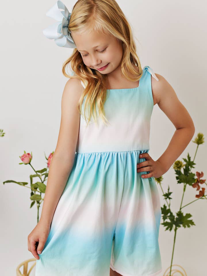 2342 PULL À POCHE COURTE OCEAN WAVE OMBRÉ POUR FILLE pour la vente par Serendipity Clothing Co