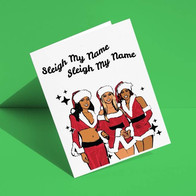 Cartão de Natal Sleigh My Name de Destiny's Child por atacado de Ninalem's Party