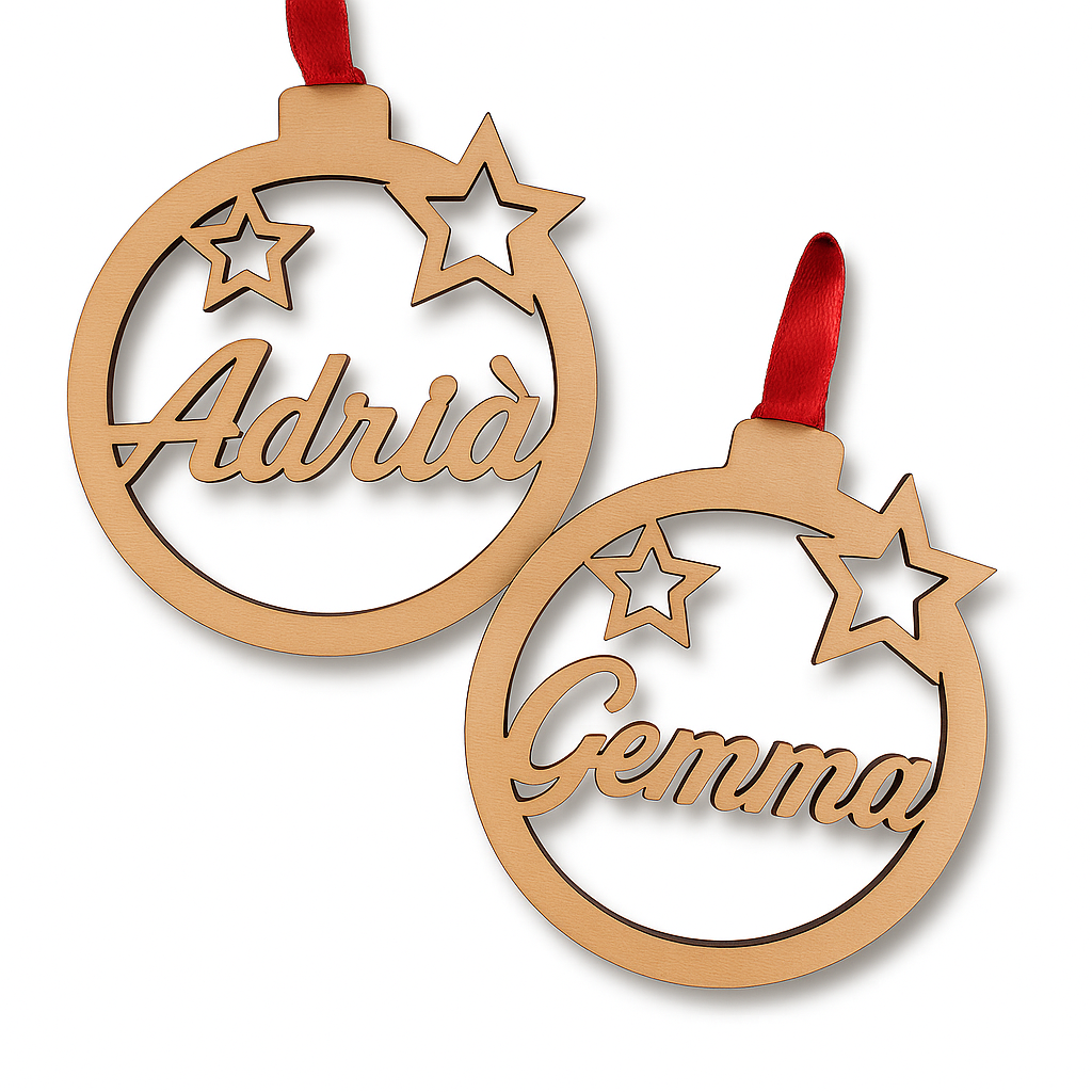 Fustik - Vente Objets de décoration - Boule Personnalisée Étoiles pour Arbre de Noël3