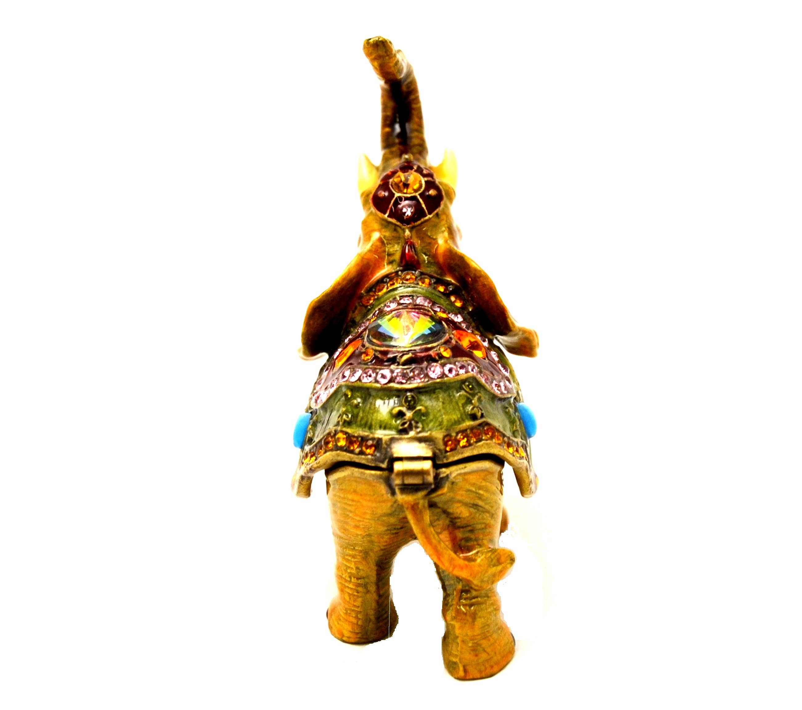 Ciel Collectables - Wholesale Jewelry Box/Organizer - Bejeweled Elephant Trinket Box. Hand Made With Swarovski8