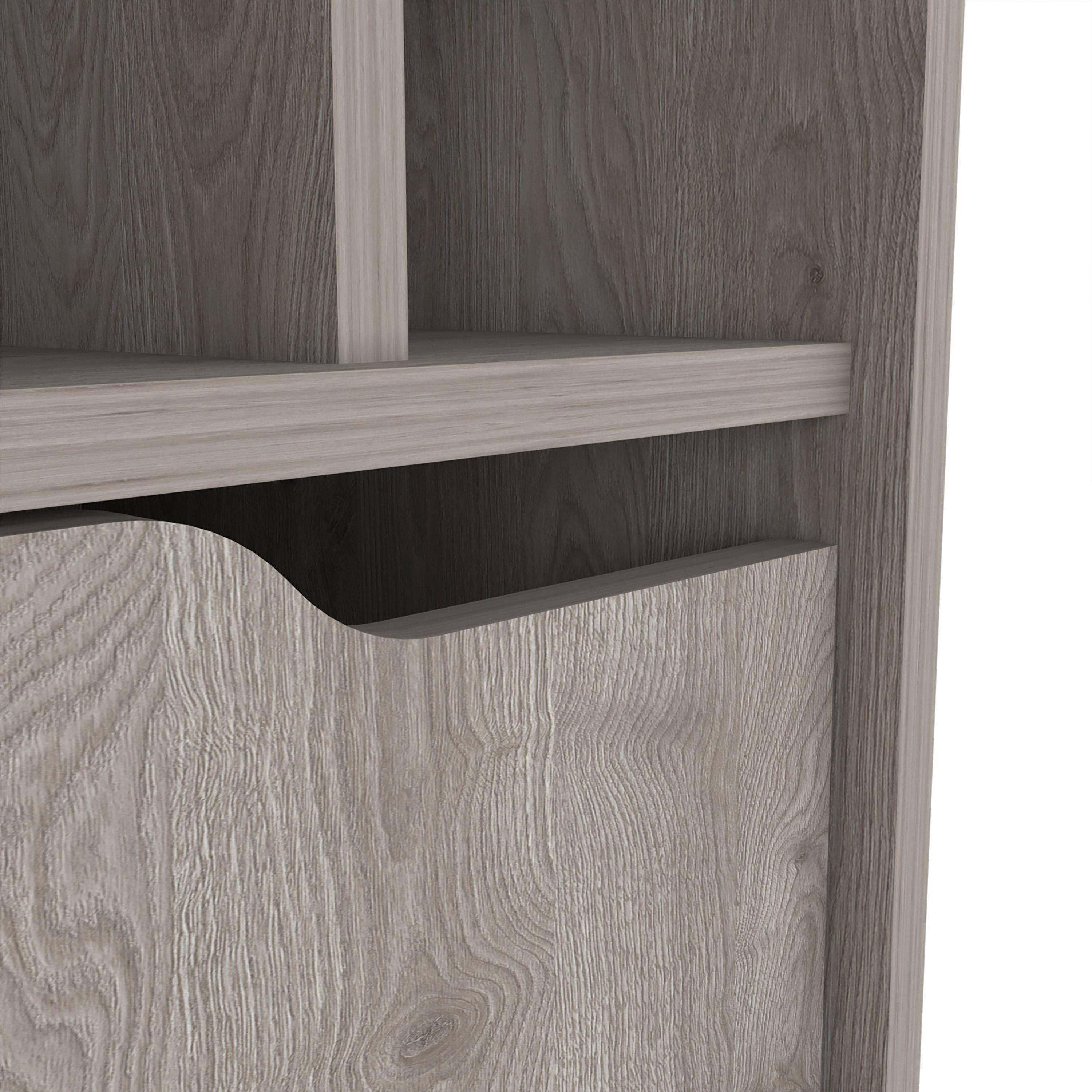 Zamna L Bar Sgl Door Cabinet, 8 Wine Rack, Gray for wholesale on Faire7