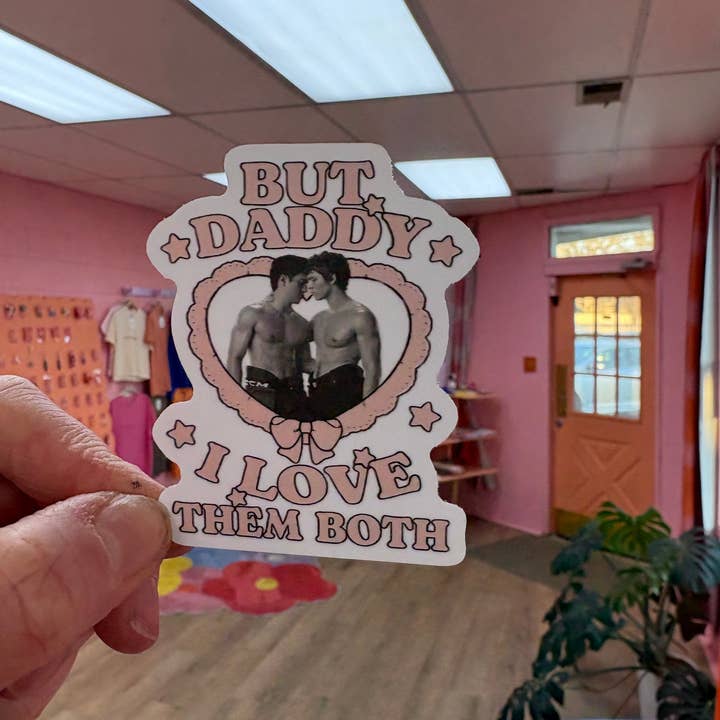 Sunshine Studio - Wholesale Sticker - “But Daddy I Love them Both” Heated Rivalry sticker3