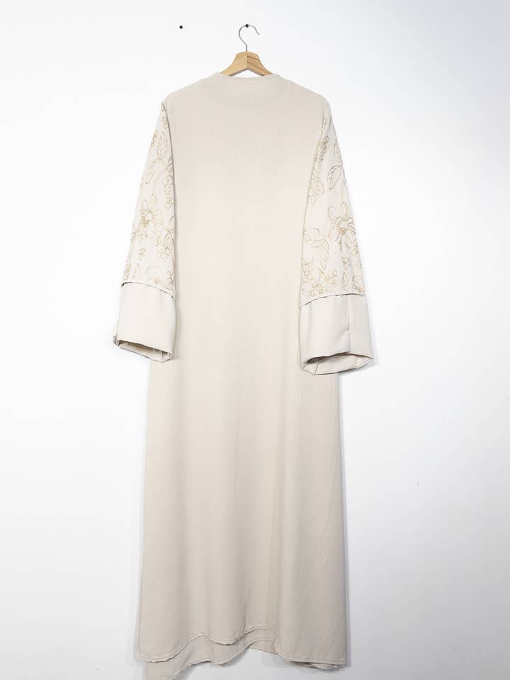 IDEAL OUTFIT - Wholesale Top & Skirt Set - Women's - 2-piece set floral embroidery kimono abaya ref:en2511jazz14