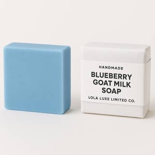 Blueberry Goat Milk Soap – Antioxidant-Rich Handmade Bar for Brightening Skin for wholesale by Lola Luxe Limited Co.