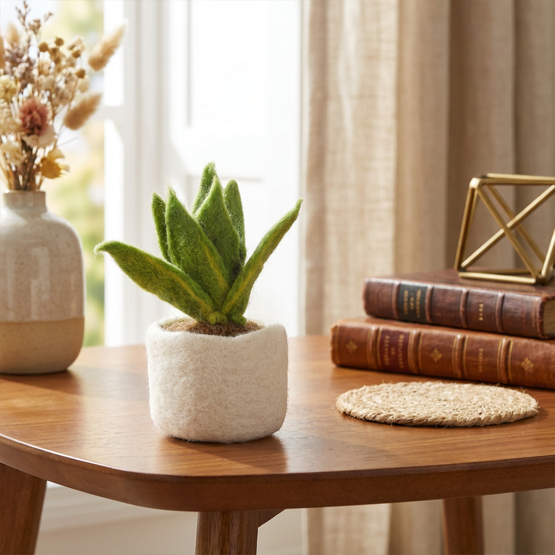 Felt So Good - Wholesale Decorative Tabletop Object - Handmade Felt Biodegradable Fake Miniature Plant Decoration17