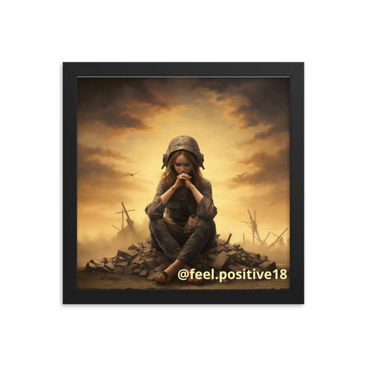 Modern krigskvinna Konst med ram för wholesale av Feel.positive18