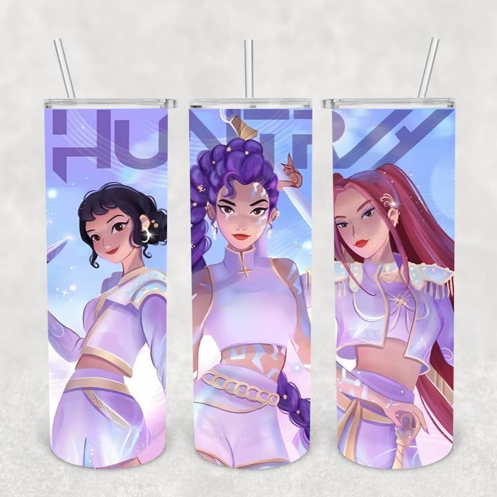 Beautiful Creations by Laney - Venta al por mayor Vaso termo - Vaso Huntrix de dibujos animados6