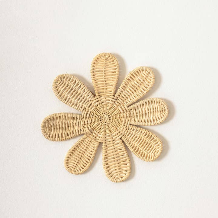 Daisy Small Rattan Wall Decor for wholesale by Lil North Co