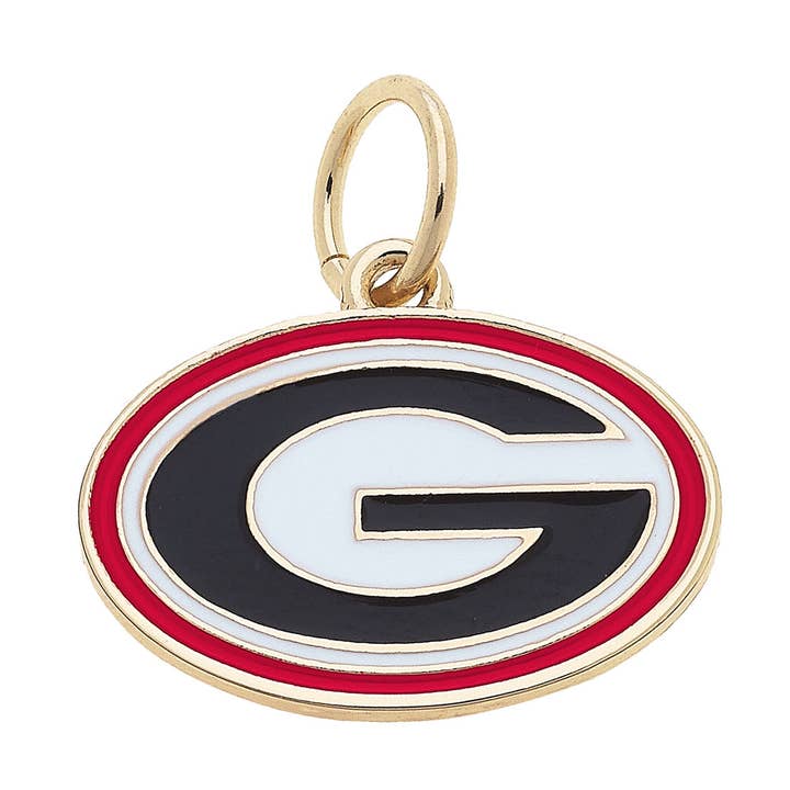 Georgia Bulldogs Enamel Logo Charm for wholesale by Canvas Style