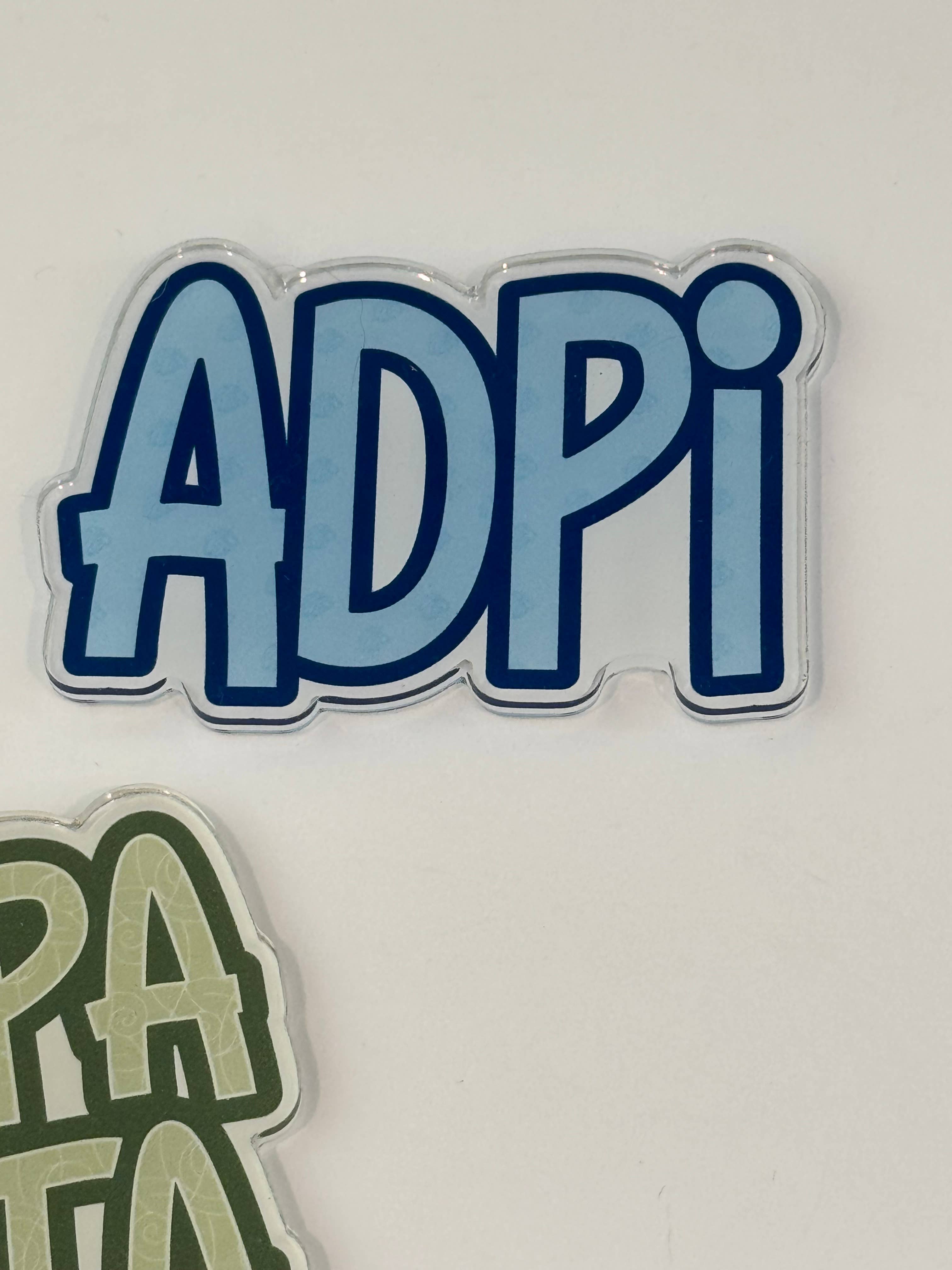 Buttongirl99 - Wholesale Magnet - Sorority Colorful Acrylic Magnet6