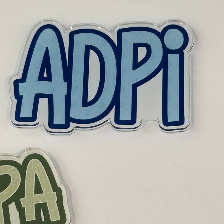 Buttongirl99 - Wholesale Magnet - Sorority Colorful Acrylic Magnet6