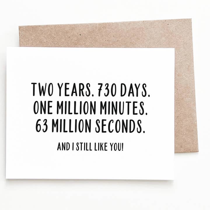 Tweejarige jubileumkaart voor wholesale door Nine Two Design