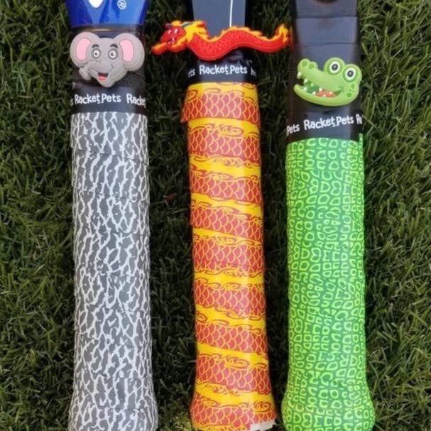 Racket Pets - Wholesale Sporting Accessories - Elephant Gray Tennis Overgrip Tape and Matching Shock Absor3
