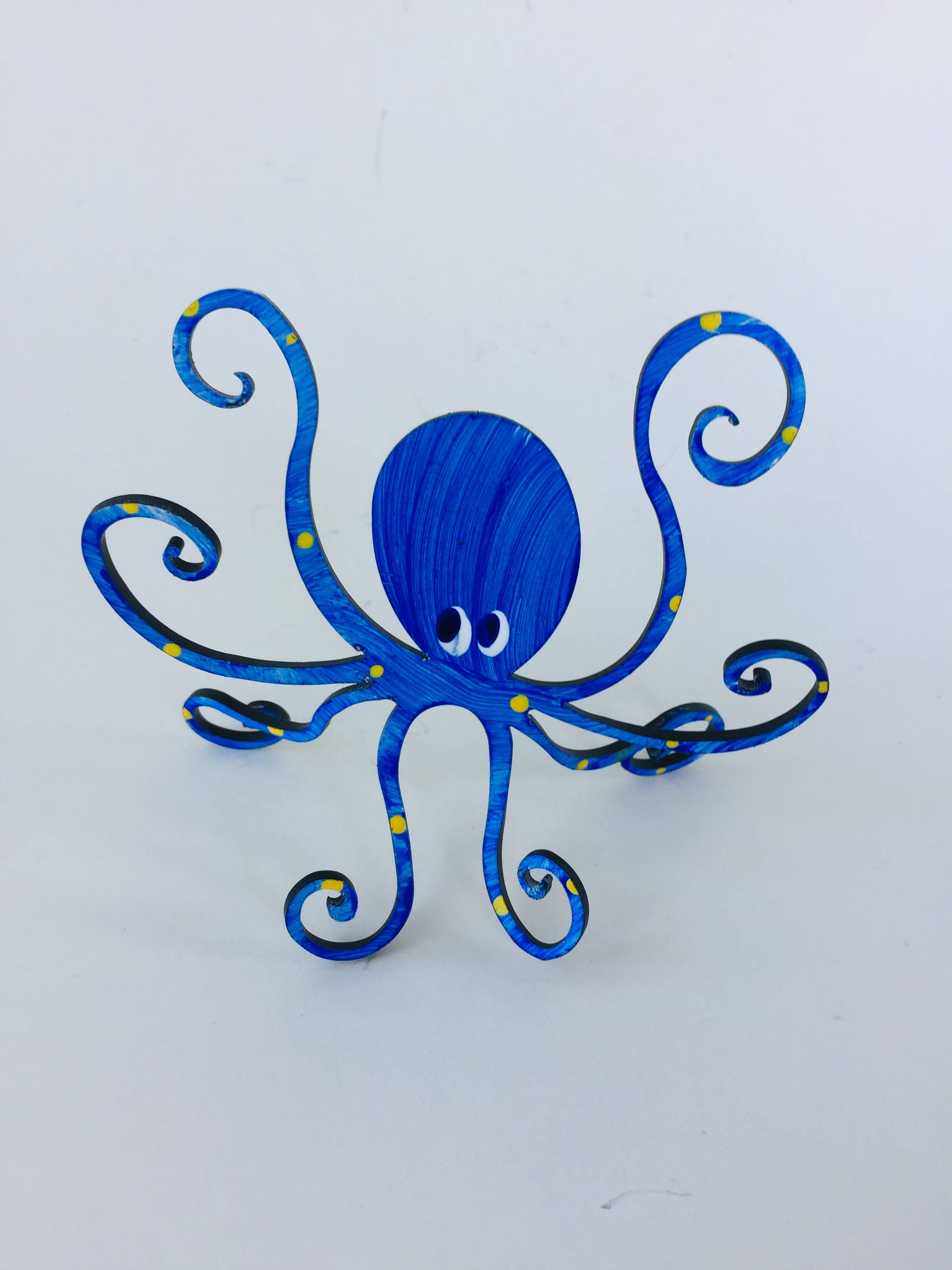 Octopus Adventure by Rebecca Duffy Bush – Großhandel Skulptur – Oktopus - handbemalte Skulptur in 3 Größen und 9 Farben13
