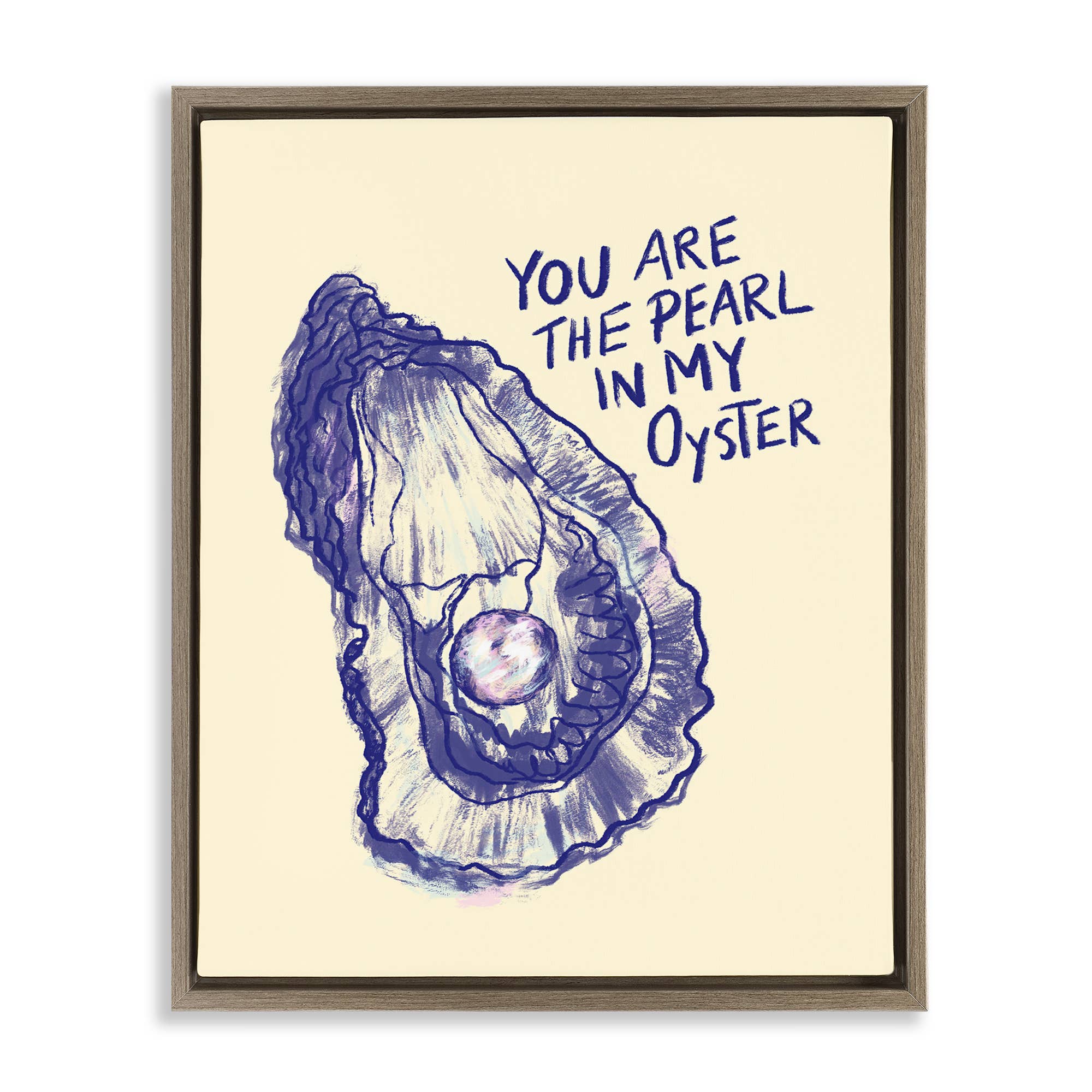 Stupell Industries - Venta al por mayor Cartel de pared - Arte de Pared enmarcado - Perla en mi Ostra23