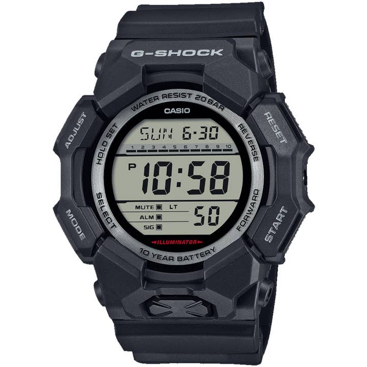 Casio Herren G-Shock GD-010 Serie Armbanduhr mit schwarzem Zifferblatt - GD010-1 für den Großhandel von Auction Clearance