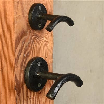 HomArt - Venta al por mayor Ganchos de pared - Gancho de hierro fundido - Lrg - Negro2