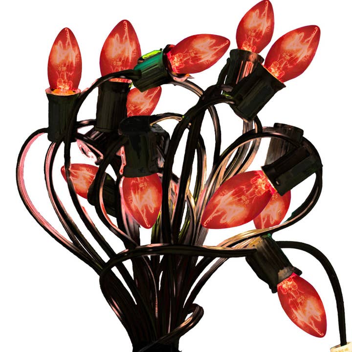 Halloween Orange & Black Outdoor String Lights for wholesale by Lee Display