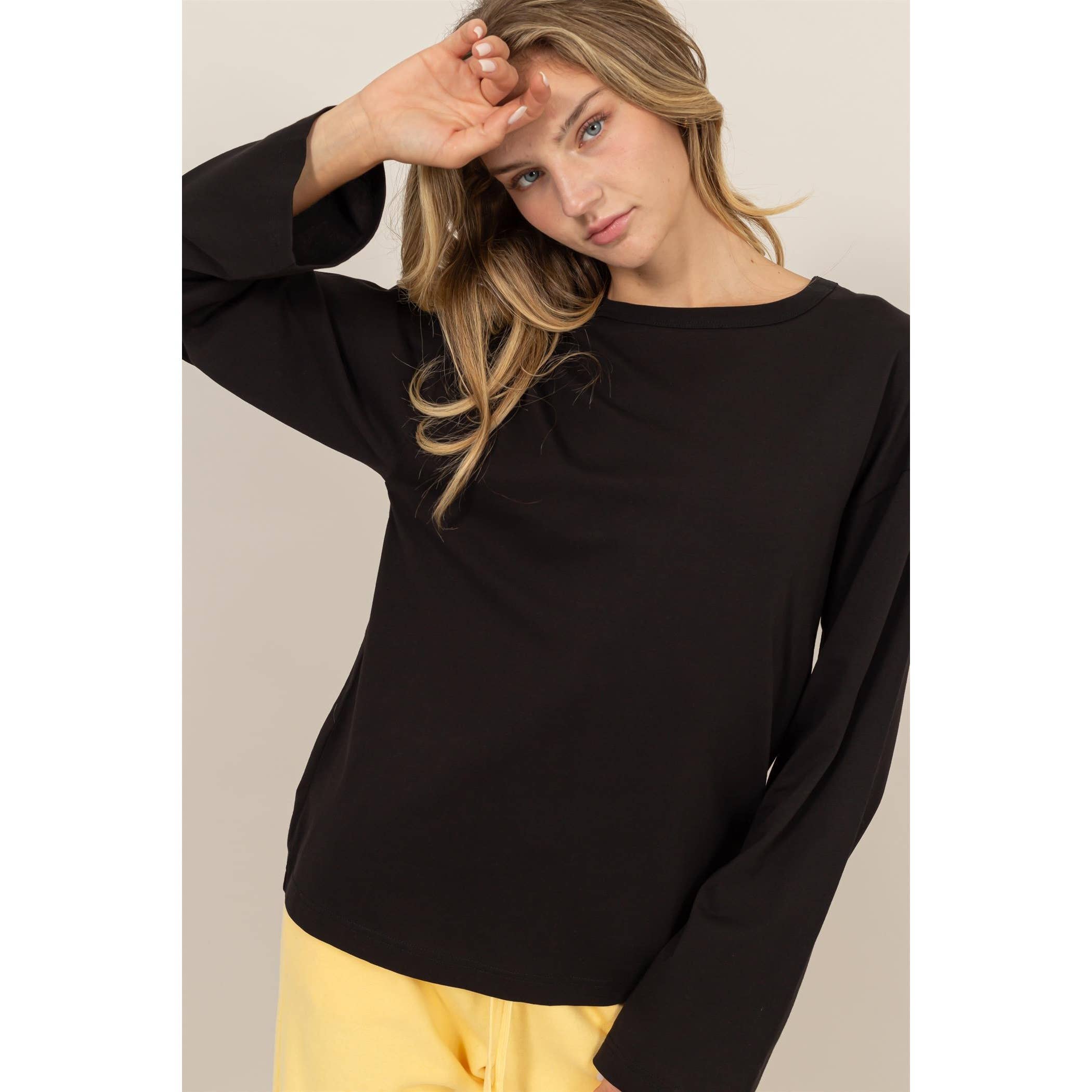 HYFVE – wholesale T-shirt (utan tryck) – Dam – Långärmad T-shirt med rund hals29