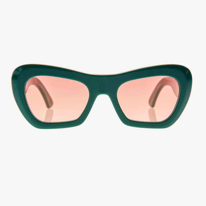 FARFALLE Bio-Acetate Brunswick Green | Rose Bio Lens for wholesale by Childe Eco Eyewear
