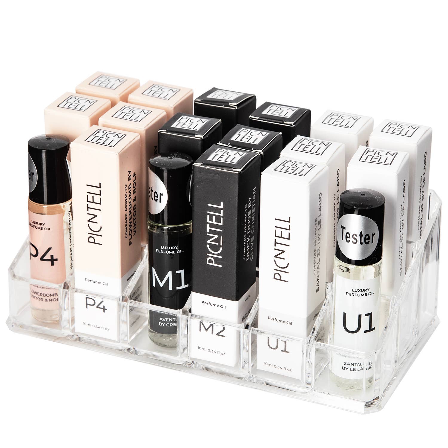 PICNTELL - Wholesale Retailer Display - Beauty & Wellness - Acrylic Perfume Countertop Display Stand3