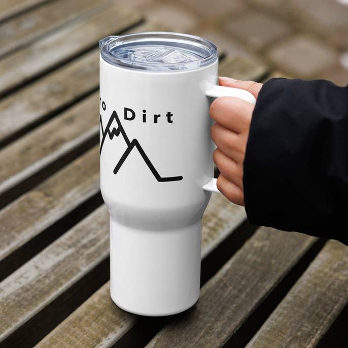 Hero Dirt Travel Mug for wholesale by Hero Dirt LLC