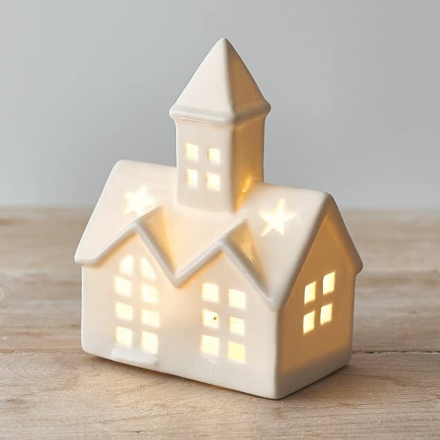 Iglesia de cerámica LED para venta al por mayor de Gainsborough Giftware x Portland Living