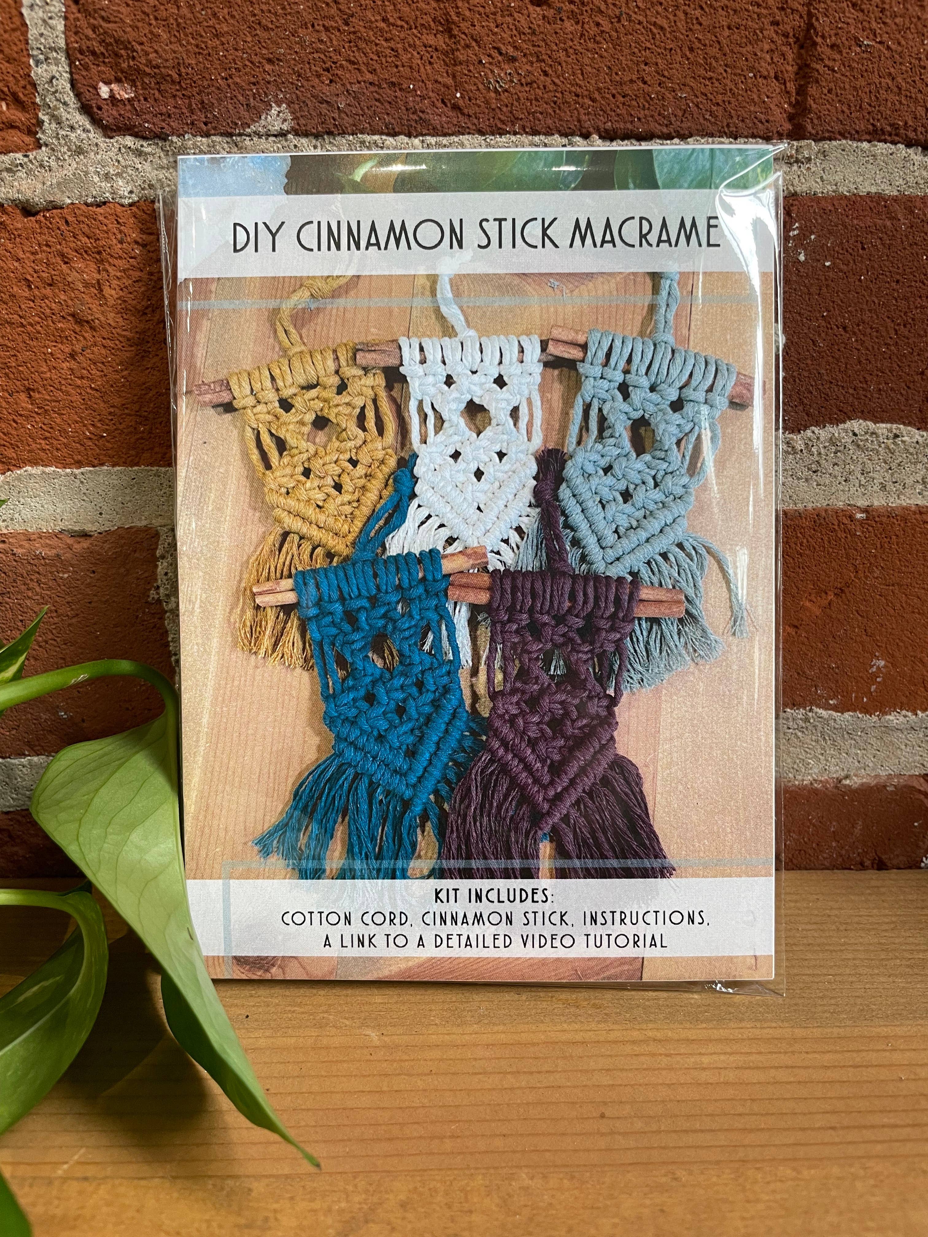 Tangled Up In Hue - Wholesale DIY Craft Kit - DIY Cinnamon Stick Macrame Kit9