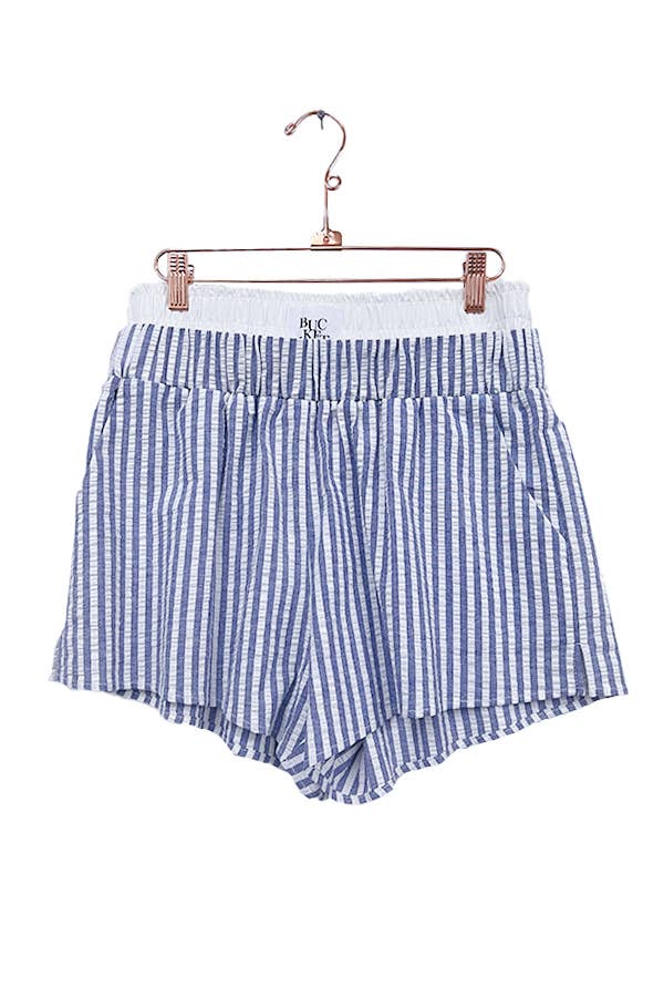 Sky blue P5492-1 Stripe Print Exposed Boxer Shorts
 for wholesale on Faire1