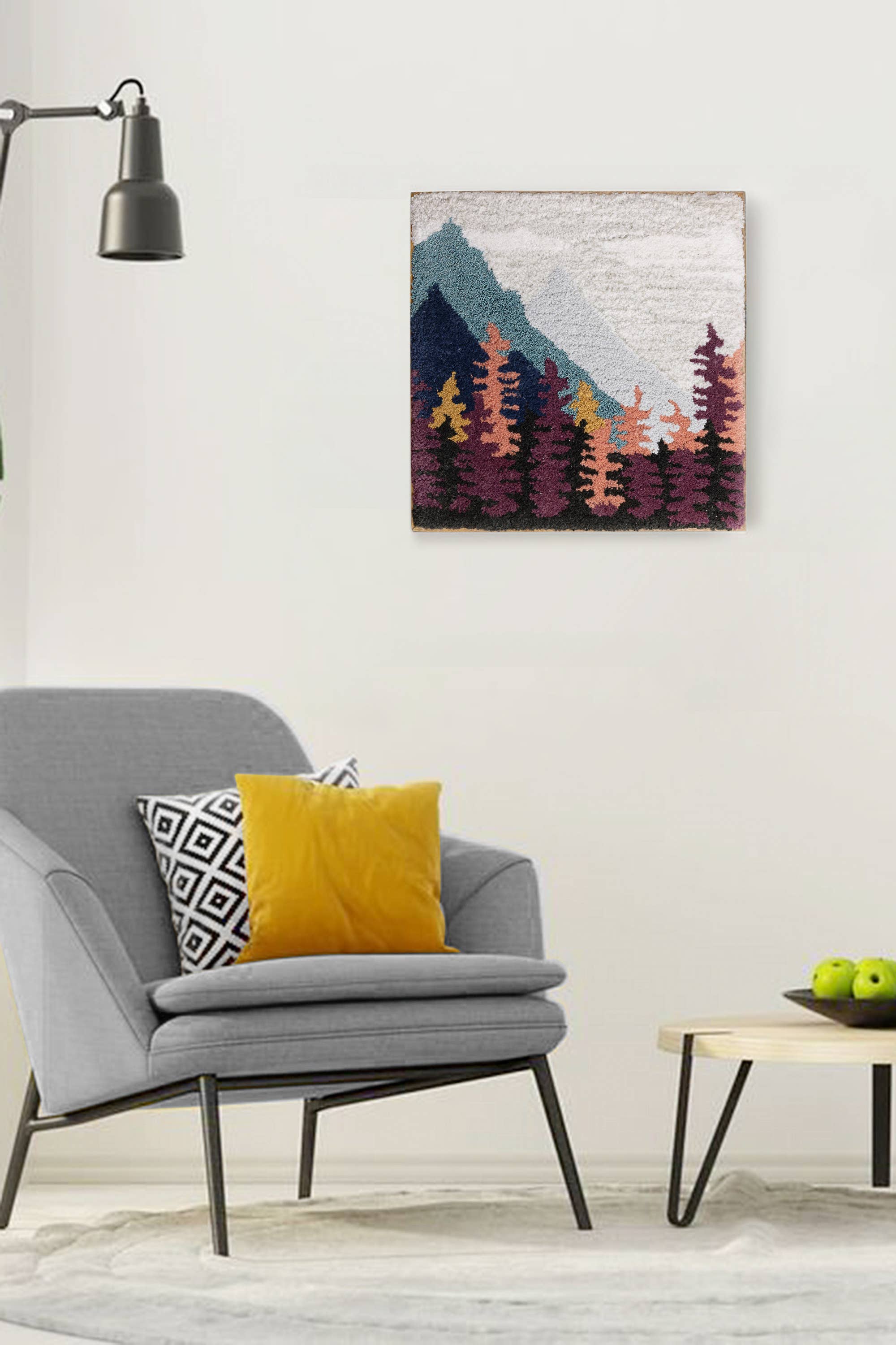 GAURI KOHLI - Wholesale Tapestry/Textile - Jhansi Tufted Wall Art – 18″×18″2