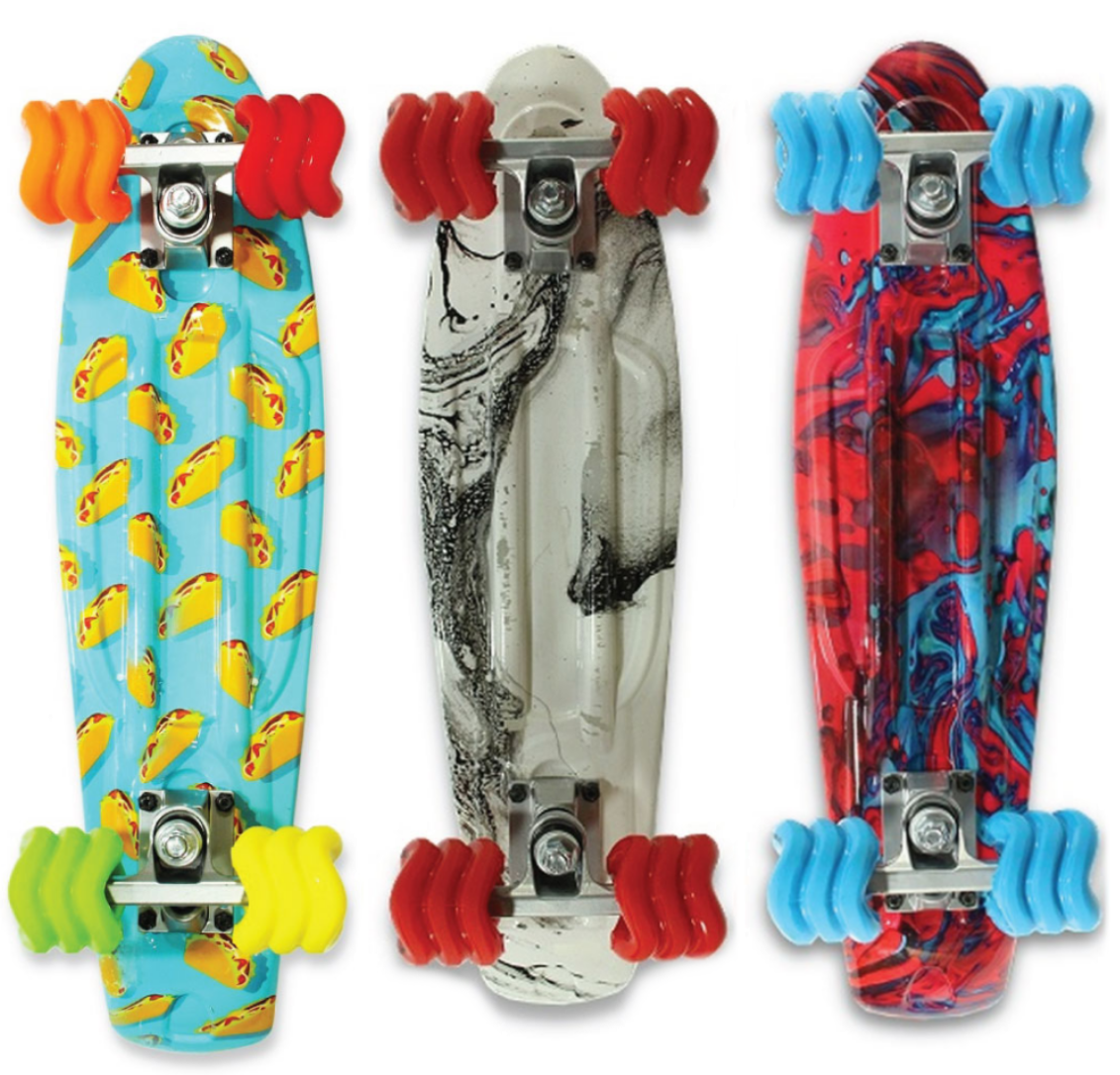 Shark Wheel – Großhandel Sportliches Zubehör – Dipped Graphics Polyboard Skateboards – 3er-Set7