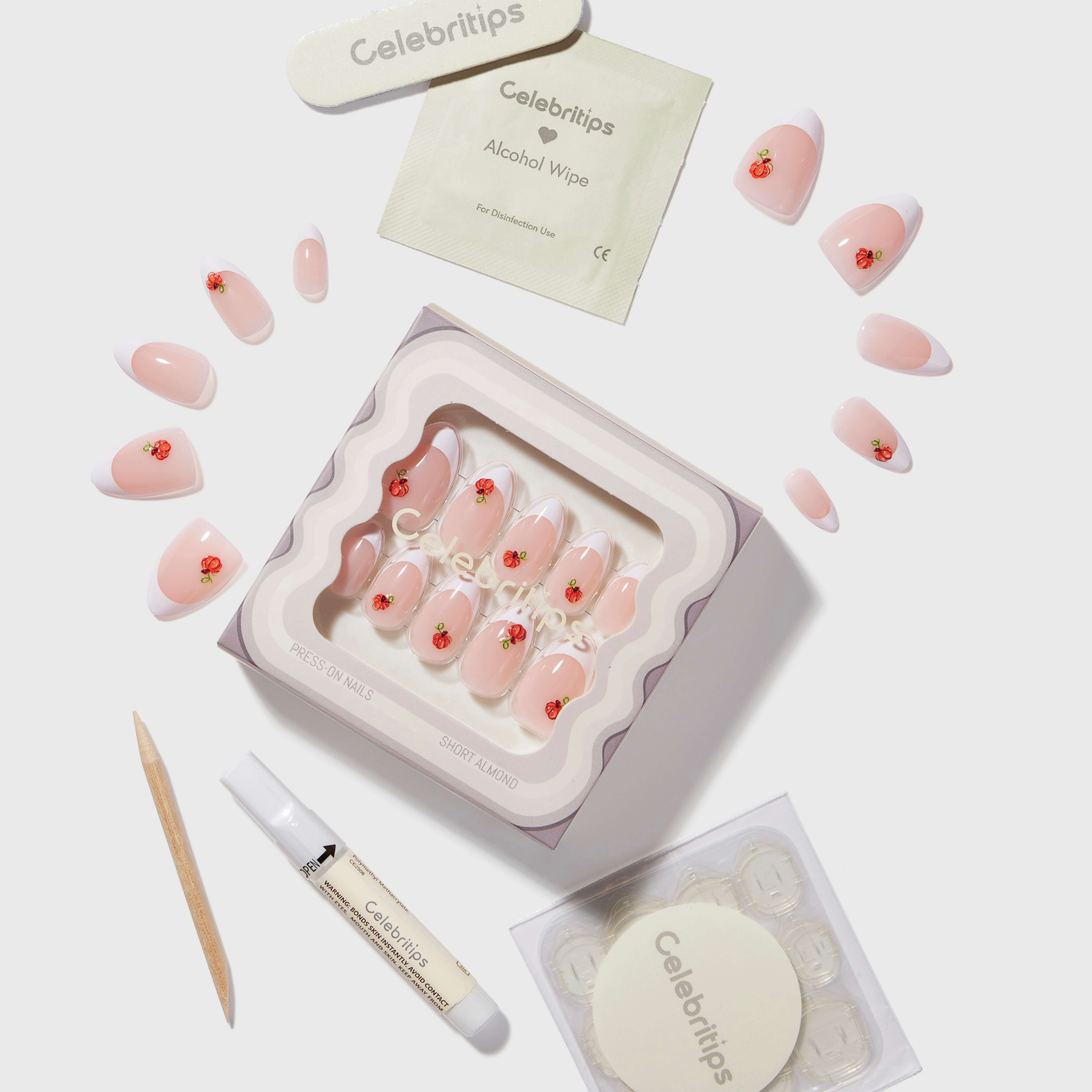 Celebritips – wholesale Press-on/fake nails – 3D Sugar Pumpkin1