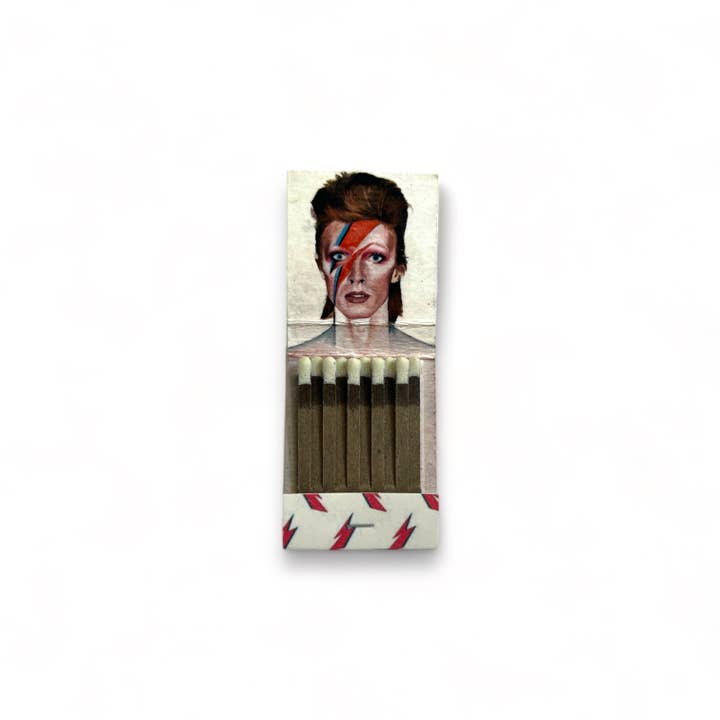 Bowie Handmade Matchbook Art - Aladdin Sane Matches for wholesale by King Margot