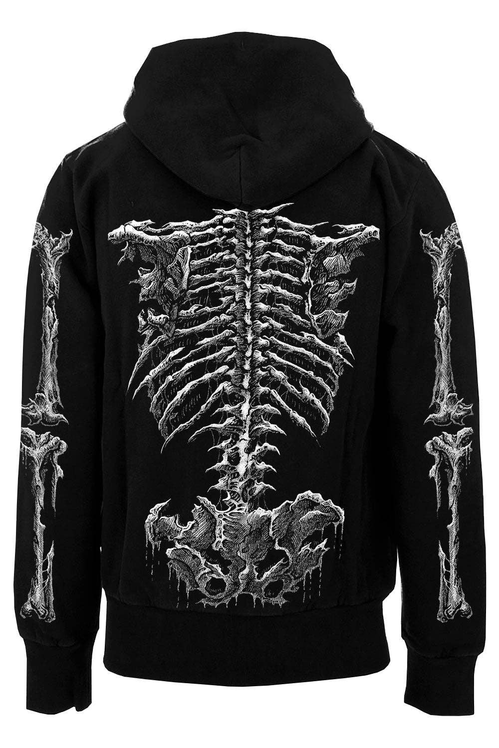 vampirefreaks - Wholesale Hoodie - Unisex - Dead Inside Skeleton Hoodie3