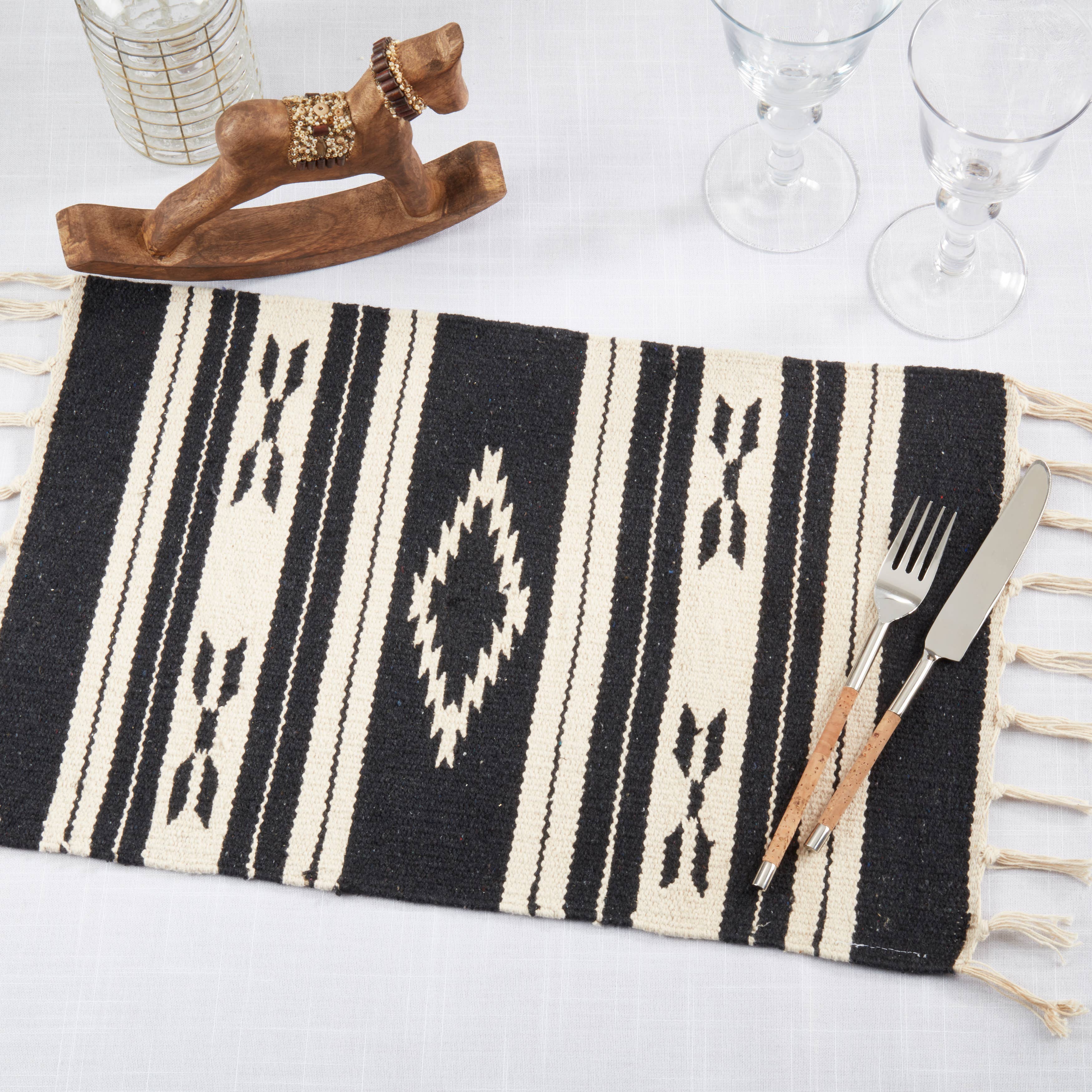 Black Natural Desert Horizon Placemat for wholesale on Faire4