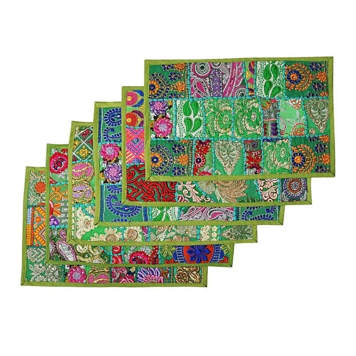 GYPSY STUDIO - Wholesale Placemat - New Kitchen & Dinning Handmade Cotton Patchwork Placemats 2
