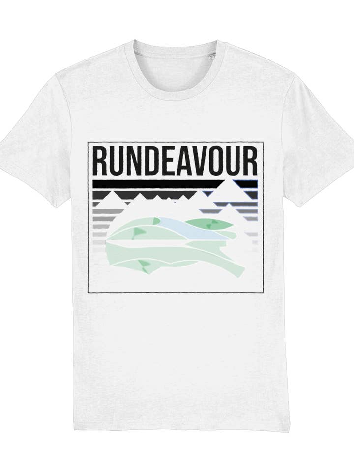 Rundeavour - T-shirt girocollo con logo per la vendita all'ingrosso da parte di Rundeavour