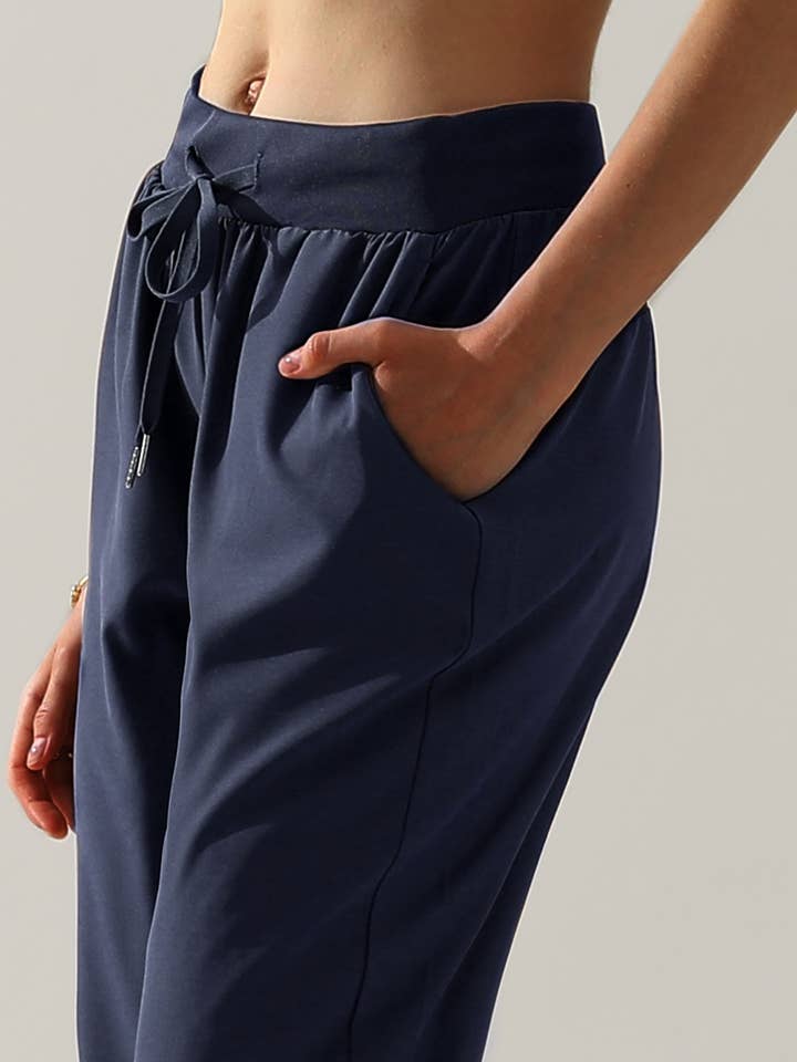 NINEXIS - Wholesale Pants - Women's - CWBLP423_Elastic Band Waist With Side Pocket Pants28